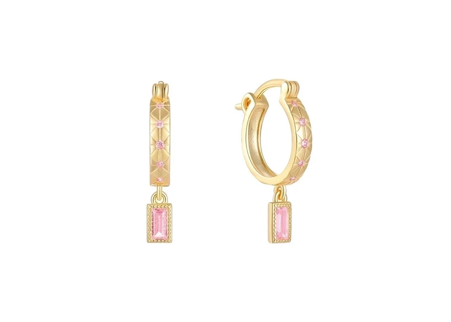 Rectangle Drop Earrings