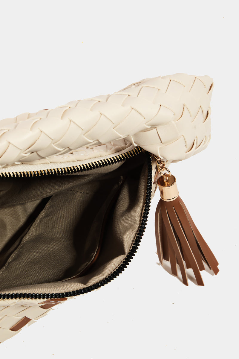 Faux Leather Basket Bag