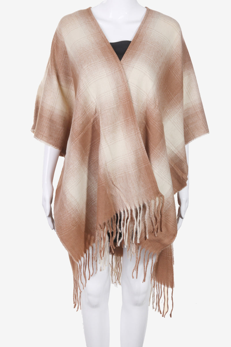 Plaid Poncho