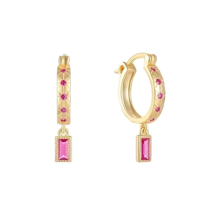 Rectangle Drop Earrings