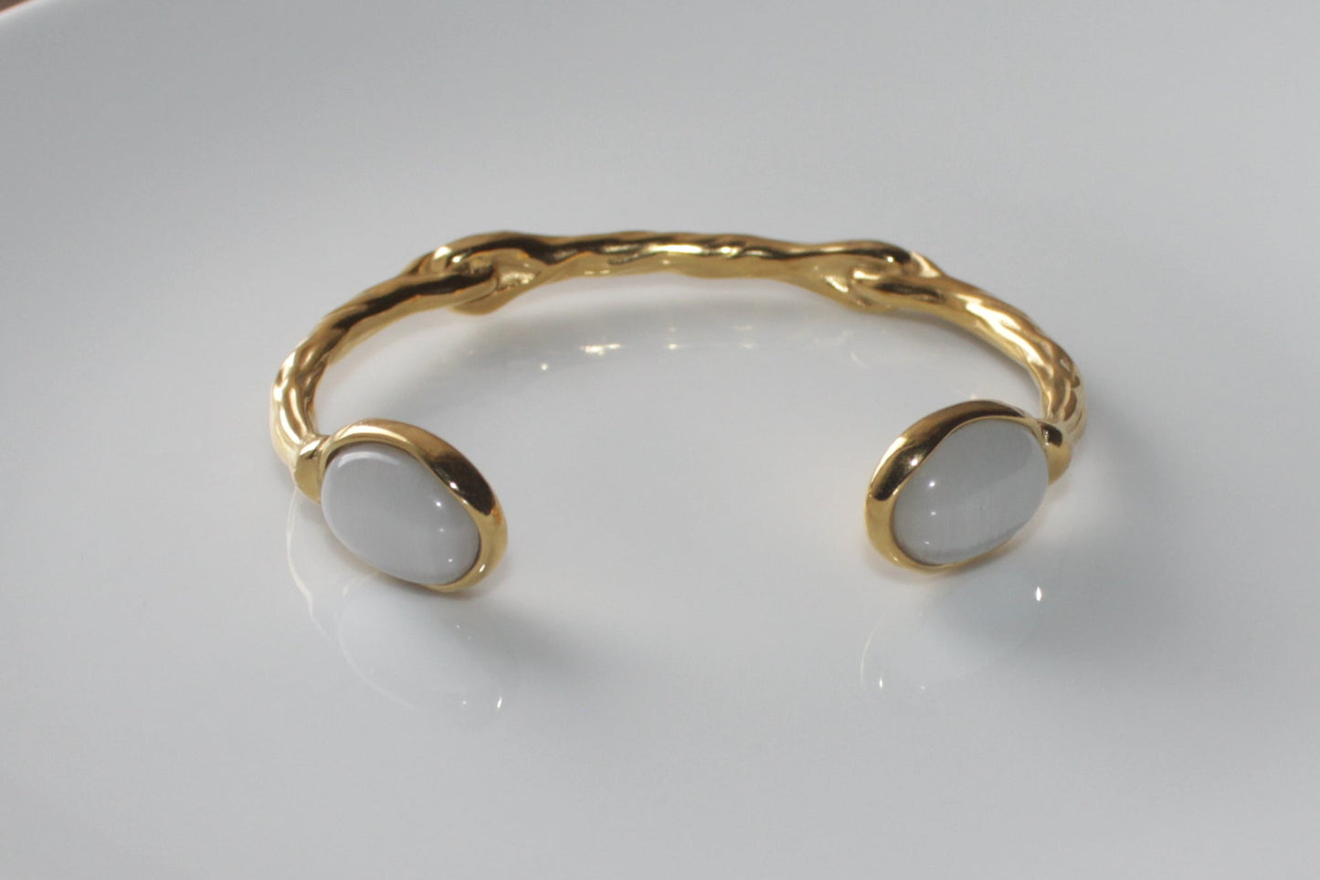 Ellipse Circle Plated Bangle
