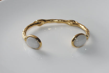 Ellipse Circle Plated Bangle