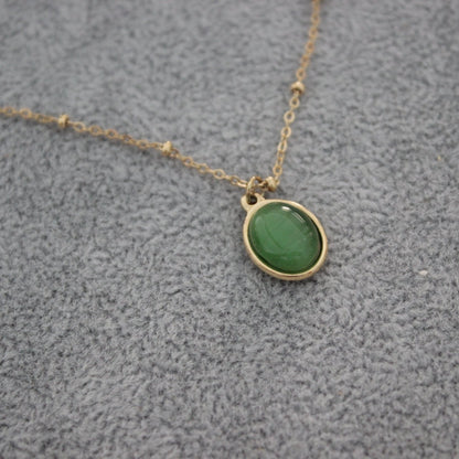 Oval Pendant Necklace