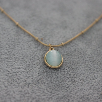 Oval Pendant Necklace