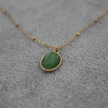 Oval Pendant Necklace