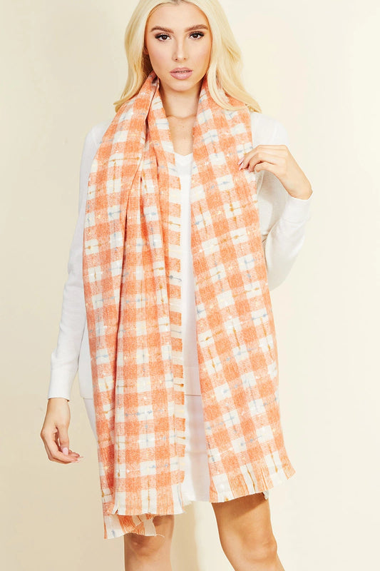 Checkered Plaid Fashion Scarf