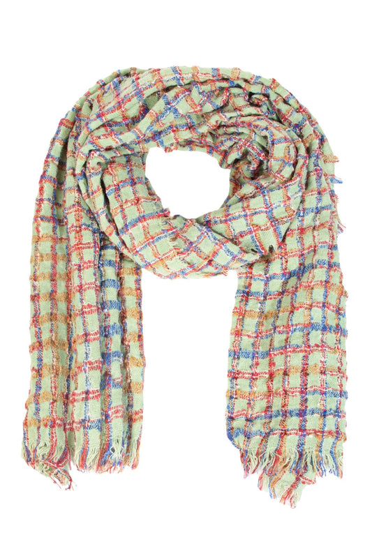 Plaid Oblong Scarf