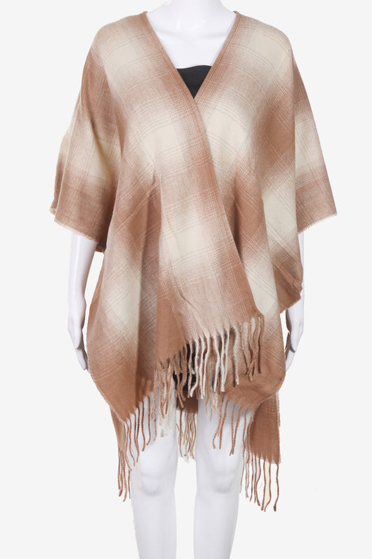 Plaid Poncho